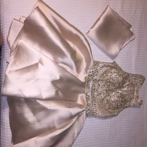 Champagne two pc dress